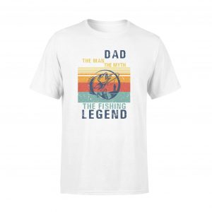 Gifts For Dad Shirt, The Man The Myth The Legend, Men, Retro Style, Ultra Cotton - Woastuff