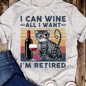 Retired Cat Shirt, Retirement Gift Ideas For Retirees, Retirement T Shirt, Cotton, High Quality - Woastuff