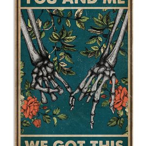 Husband And Wife, You & Me We Got This, Wedding Anniversary, Wall Decor, Poster, Canvas, Metal Sign - Woastuff