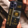 U.S. Coast Guard Personalized Proudly Served Phone Case IPHONE16, IPHONE15, IPHONE13, IPHONE14 , Custom Name,Rank And Year, Military Veteran Gifts ETRG-54206