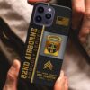 82nd Airborne Personalized Proudly Served Phone Case IPHONE16, IPHONE15, IPHONE13, IPHONE14 , Custom Name,Rank And Year, Military Veteran Gifts ETRG-54206