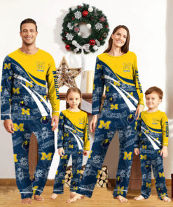 Michigan Wolverines Pajamas 2024 Version Personalized Your Name, Christmas Gifts ETHY-53038