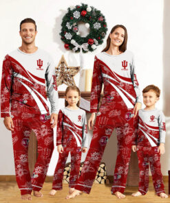 Indiana Hoosiers Pajamas 2024 Version Personalized Your Name, Christmas Gifts ETHY-53038