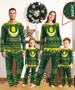 Oregon Ducks Sport Pajamas 2024 Version Personalized Your Name, Sport Pajamas For Family, Christmas Gifts For Fans, Gifts For Kid ETHY-62762