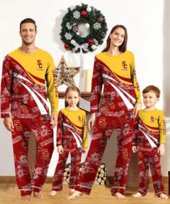 USC Trojans Pajamas 2024 Version Personalized Your Name, Christmas Gifts ETHY-53038