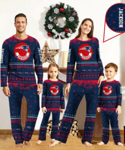 New England Patriots Sport Pajamas 2024 Version Personalized Your Name, Sport Pajamas For Family, Christmas Gifts For Fans, Gifts For Kid ETHY-62762