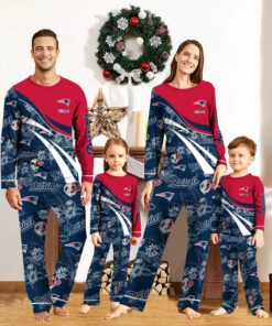 New England Patriots Pajamas 2024 Version Personalized Your Name, Christmas Gifts ETHY-53038