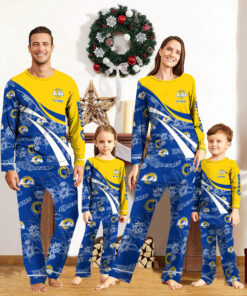 Los Angeles Rams Pajamas 2024 Version Personalized Your Name, Christmas Gifts ETHY-53038