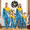 Los Angeles Chargers Pajamas 2024 Version Personalized Your Name, Christmas Gifts ETHY-53038