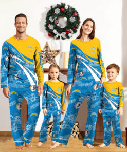 Los Angeles Chargers Pajamas 2024 Version Personalized Your Name, Christmas Gifts ETHY-53038