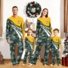 Green Bay Packers Pajamas 2024 Version Personalized Your Name, Christmas Gifts ETHY-53038