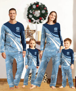North Carolina Tar Heels Pajamas 2024 Version Personalized Your Name, Christmas Gifts ETHY-53038