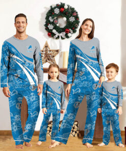 Detroit Lions Pajamas 2024 Version Personalized Your Name, Christmas Gifts ETHY-53038