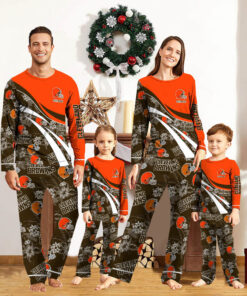 Cleveland Browns Pajamas 2024 Version Personalized Your Name, Christmas Gifts ETHY-53038