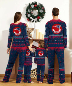 Alternative view of New England Patriots Sport Pajamas 2024 Version Personalized Your Name, Sport Pajamas For Family, Christmas Gifts For Fans, Gifts For Kid ETHY-62762