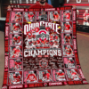 Ohio State Buckeyes Fleece Blanket College Football Playoff National Champions 2024 -2025 Blanket, Gifts For Fans ETRG-0121606
