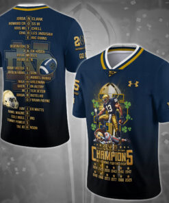 Notre Dame Fighting Irish College Football Jersey Playoff National Champions 2024 - 2025 Jersey Shirt Personalized Your Name, Gifts For Fans ETRG-0120578