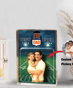 Chicago Bears Best Dad Shape Acrylic Blocks Custom Your Image , Sport Gifts For Dad, Home Decorations EHIVM-05192287